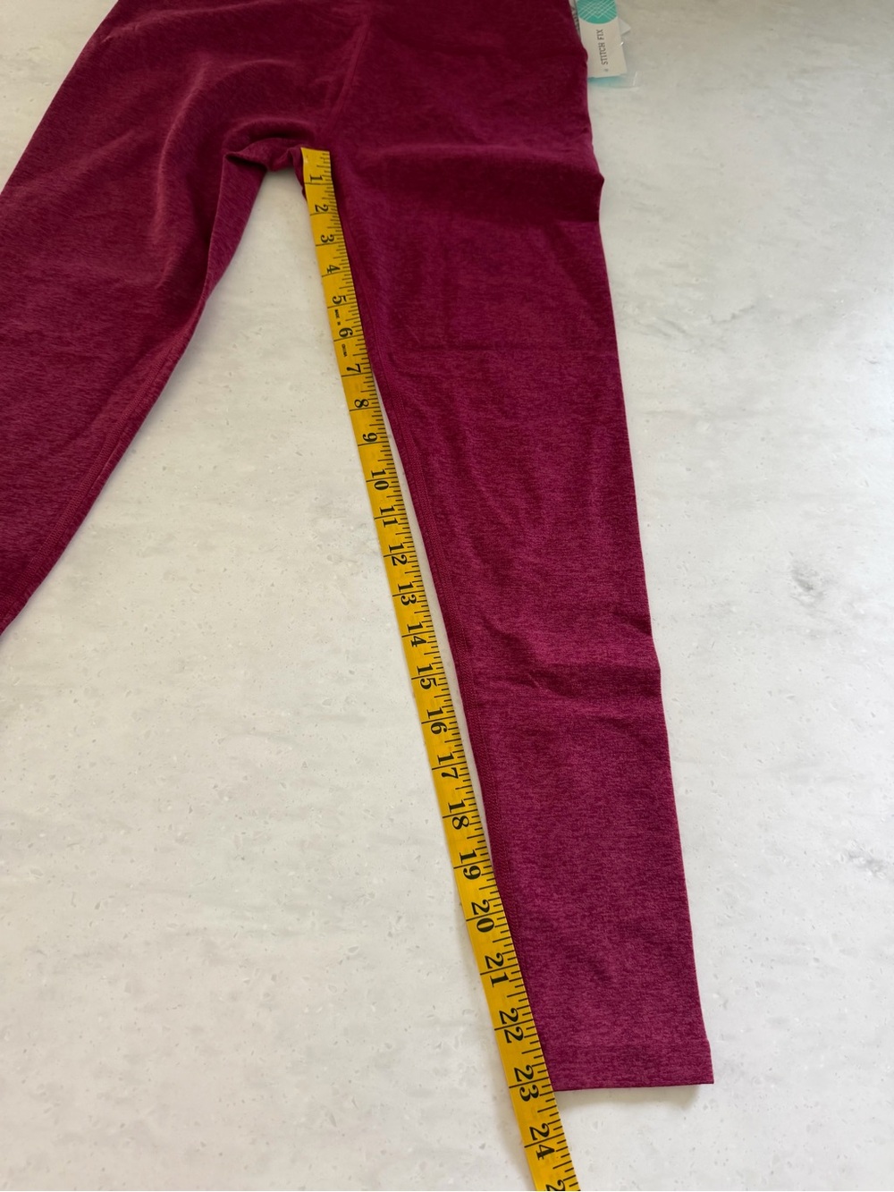 Beyond Yoga Space Dye Caught In The Midi High Waisted Legging -Burgundy - Picture 9 of 10